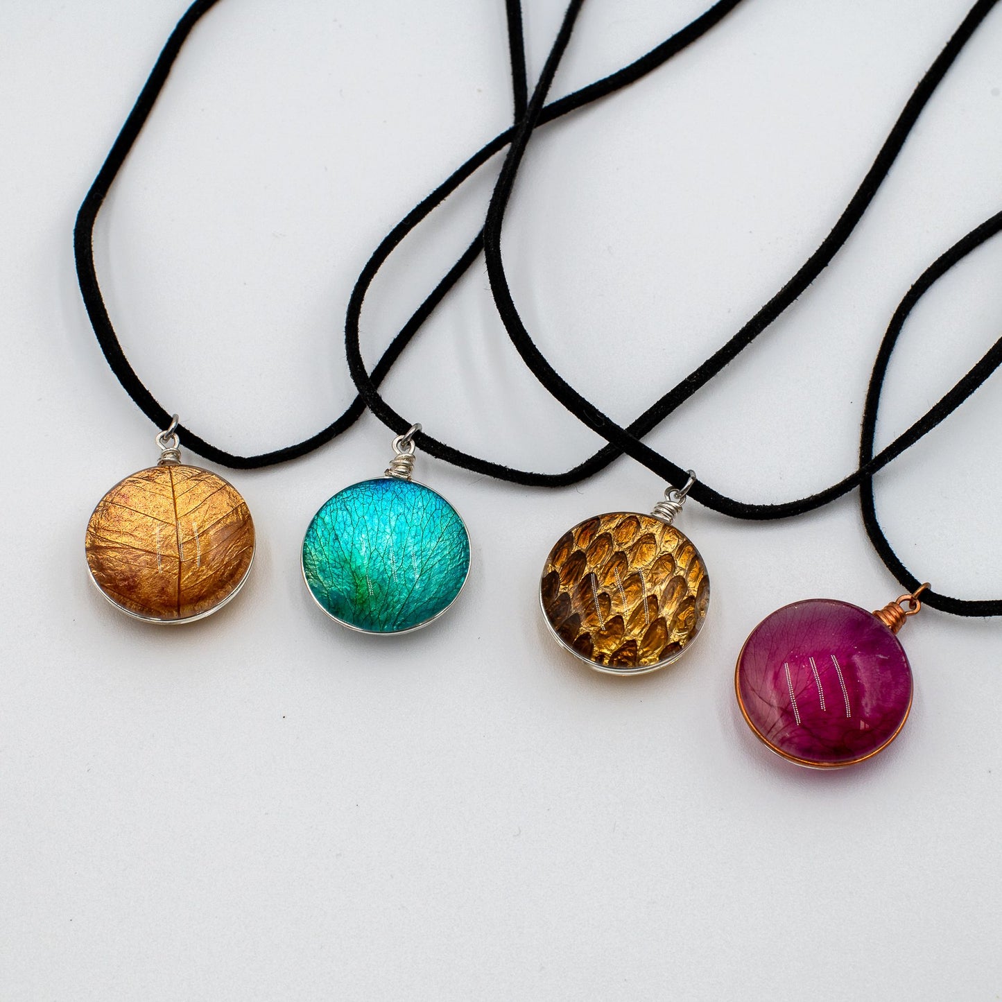 Colorful Rose Petal Pendant