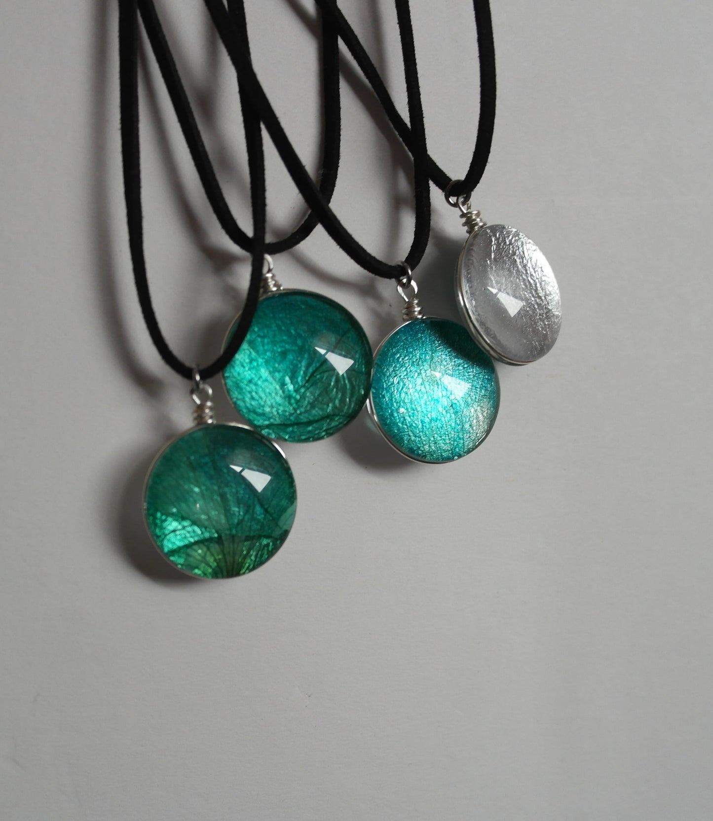 Colorful Rose Petal Pendant