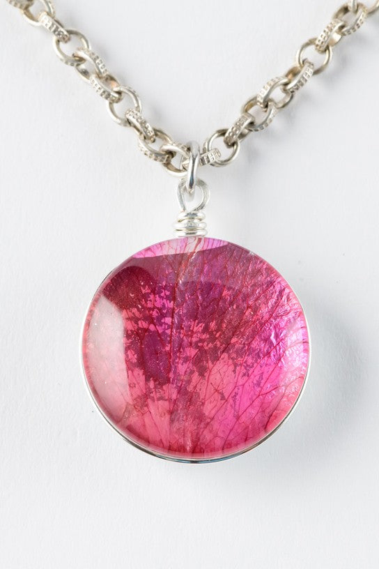Colorful Rose Petal Pendant
